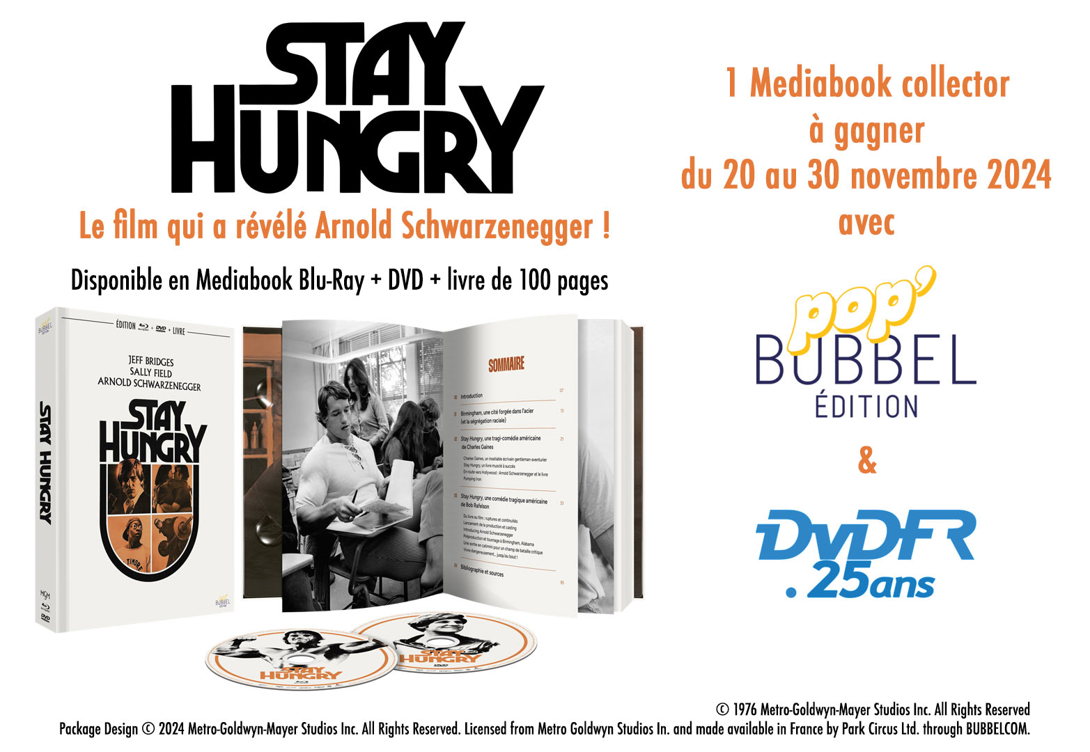 Concours - Stay Hungry - Mediabook limité Blu-ray/DVD/livre 100 pages