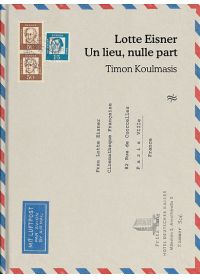 Lotte Eisner : Un lieu, nulle part (Édition Livre-DVD) - DVD