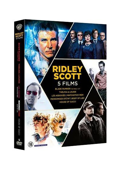 Ridley Scott - 5 films : Blade Runner + Thelma & Louise + Mensonge d'état + Les Associés + House of Gucci (Pack) - DVD