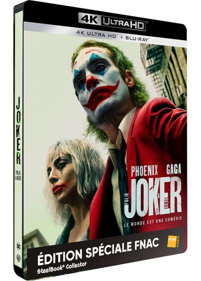 Joker + Joker : Folie à deux (Exclusivité FNAC - Coffret sonore avec boîtiers SteelBook - 4K Ultra HD + Blu-ray + goodies) - 4K UHD